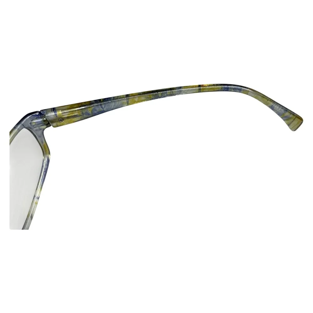 Kerecsen Reading Glasses +2.00 Strength Tropical Patterned Full Rim Rectangular